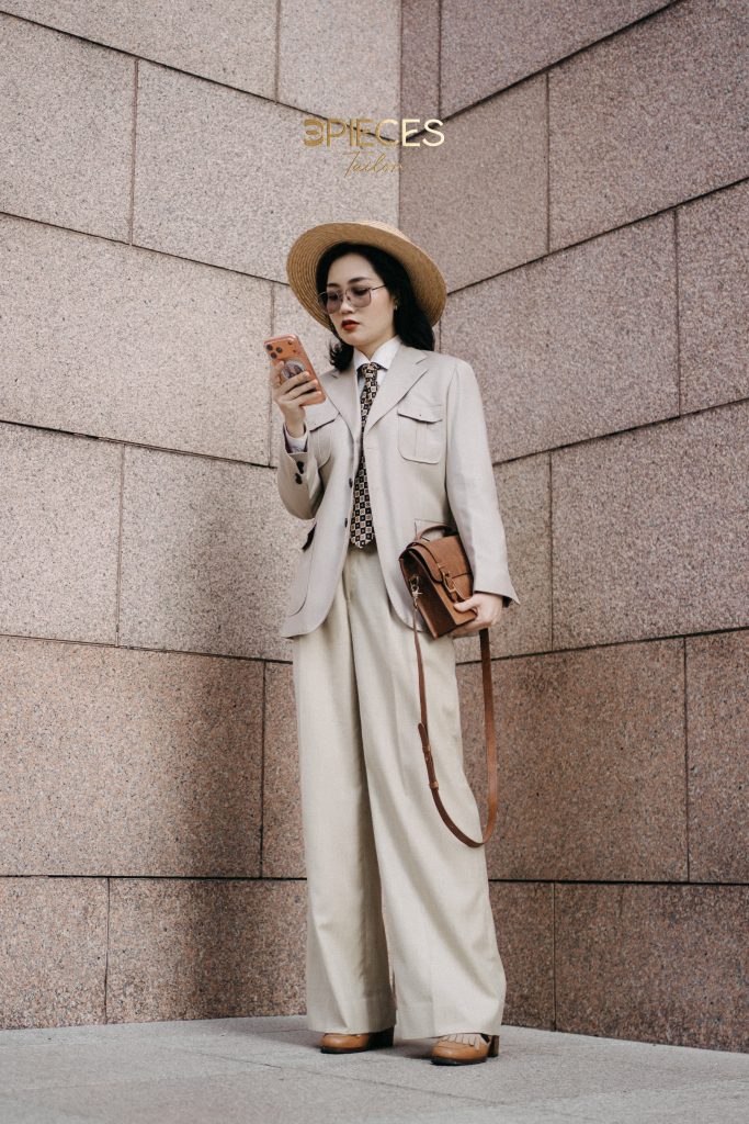 May đo nữ cao cấp Safari Suit 3Pieces Tailor