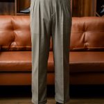 Quần Trousers Nam Olive High Waist