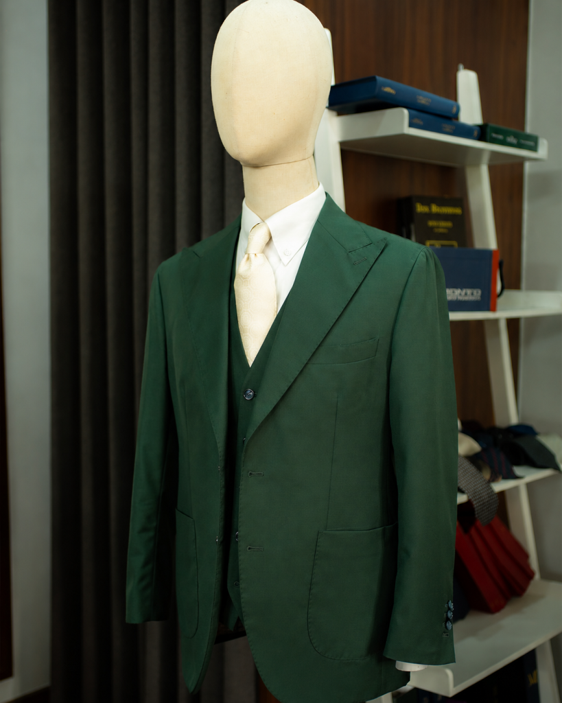 Forest Green Bespoke Suit 3 Mảnh