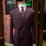 Burgundy Double-Breasted Bespoke Suit