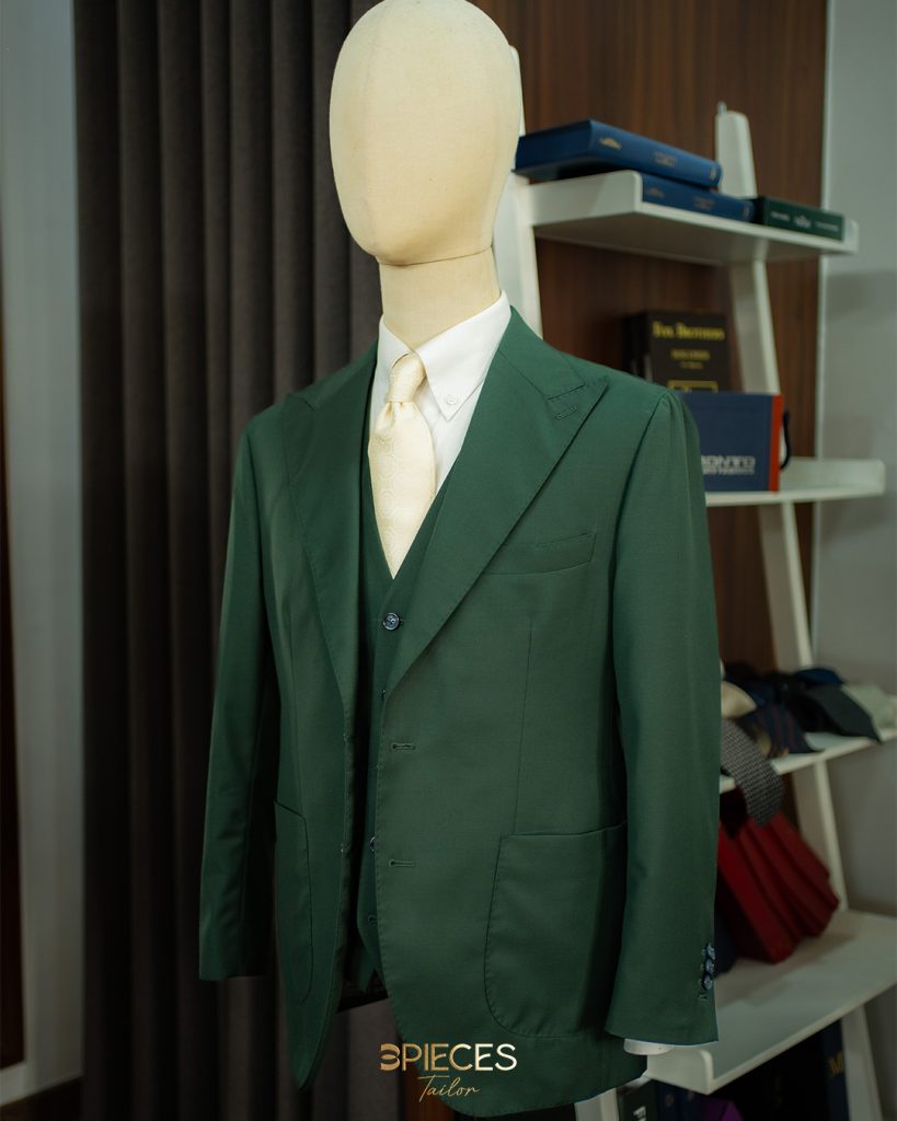 Forest Green Bespoke Suit 3 Mảnh